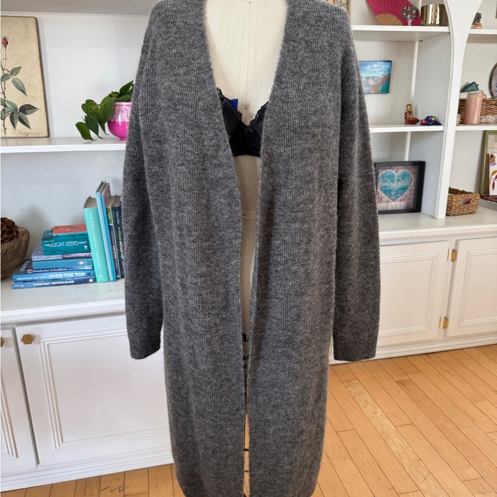 COS Gray Women's Open Front Sweater